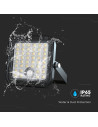 V-TAC 10W LED Соларен Прожектор LiFePo Батерия 3.7V Черен CCT 4000K + 6000K - 23756 - 13