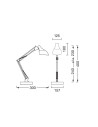 LEDVANCE LED ЛАМПА OFFICE LINE DESK LDMP PEAR E27 - WHITE - 4099854385223 - 2