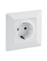 Legrand 755740 Контакт Valena Life с рамка 2P+E Schuko 16A, авт. клеми, бял,  - 755740 - 2