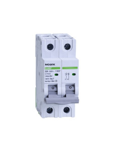 NOARK Ex9BP 2P DC500V C40 DC Миниатюрен автоматичен прекъсвач 6 kA, х-ка C, 40 A, 500 V DC, 2-полюсен - 111565 - Цена | LEDs4eco