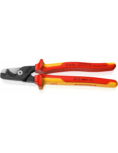 Knipex Ножици за рязане на кабел до 70мм2 StepCut, VDE 1000V жълто-червена ръкохватка 225мм, - K9518225 - Цена | LEDs4economy