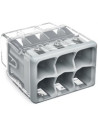 Wago Бърза връзка  6х0,75-4 mm2 (50бр.) сива за твърд проводник - 2773-406 - 2