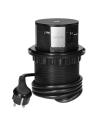 ORNO Мебелна колона Pop-Up, с контакти 3х шуко, 2х USB тип A+C, индуктивно зарядно 10W, кабел 1.5m, Ø100mm,  - OR-GM-9017(GS)