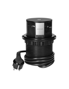 ORNO Мебелна колона Pop-Up, с контакти 3х шуко, 2х USB тип A+C, индуктивно зарядно 10W, кабел 1.5m, Ø100mm, - OR-GM-9017(GS) - Ц 2