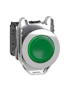 SE Бутон сглобен зелен 1NO-1NC светещ 24Vac/dc Ø30mm XB4 - XB4FW33B5 - Цена | LEDs4economy