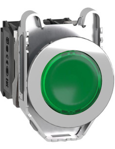 SE Бутон сглобен зелен 1NO-1NC светещ 24Vac/dc Ø30mm XB4 - XB4FW33B5 - Цена | LEDs4economy 2