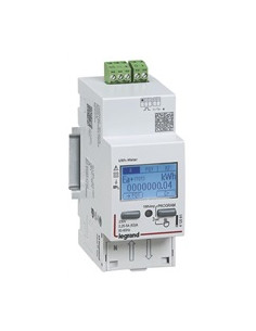 Legrand Монофазен мерител за ДИРЕКТНО мерене на ел. енергия EMDX3, импулсен изход, за DIN монтаж 2 мод, 63A, - 412080 - Цена | L