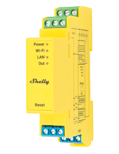 Shelly DIN Smart Димер 5x за ленти 192W@12V, 384W@24V с мерител Shelly PRO RGBWW PM за Умен Дом - Цена | LEDs4economy