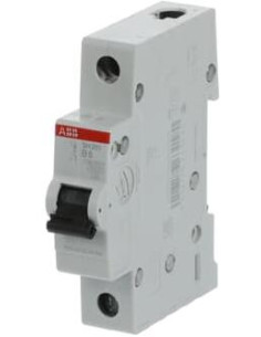 ABB Автоматичен прекъсвач SH201 1P 6A крива B 6kA - 2CDS211001R0065 - Цена | LEDs4economy 2