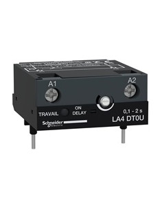 SE Реле за време за TeSys D, закъснение при включване, 1x 0.1s…2s, 24...250Vac/dc - LA4DT0U - Цена | LEDs4economy