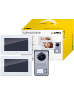 VIMAR K40911 Двуфамилен видеодомофонен комплект 7'' hands-free LCD дисплей, О.М. - Цена | LEDs4economy