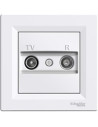 SE Розетка TV/R преходна 4dB моноблок цвят Бял Asfora  - EPH3300221 - 2
