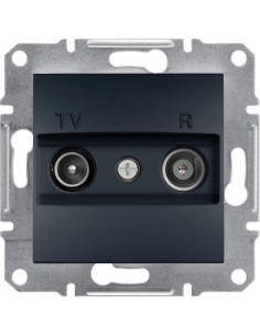 SE Розетка TV+R крайна 1dB цвят Антрацит Asfora - EPH3300171 - Цена | LEDs4economy