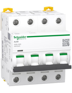 SE Автоматичен прекъсвач Acti 9 iC60L 4P 25A крива B 15kA - A9F93425 - Цена | LEDs4economy
