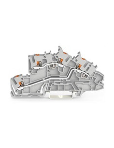 Wago Редова клема L/L СИВА 2.5мм2 с бутон БЕЗВИНТОВА серия TOPJOB® S - 2203-7642 - Цена | LEDs4economy