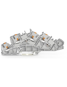 Wago Редова клема L/L СИВА 4мм2 с бутон БЕЗВИНТОВА серия TOPJOB® S - 2205-7642 - Цена | LEDs4economy 2