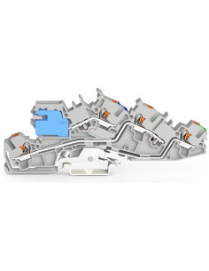 Wago Редова клема NT/L/PE СИВА 4мм2 с бутон БЕЗВИНТОВА серия TOPJOB® S - 2205-7641 - Цена | LEDs4economy