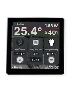 Shelly Пулт за управление със Smart реле 1х On/Off 5A изисква неутрала черен Shelly Wall Display - 264904 - Цена | LEDs4economy