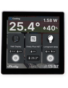 Shelly Пулт за управление със Smart реле 1х On/Off 5A изисква неутрала черен Shelly Wall Display - 264904 - Цена | LEDs4economy 2