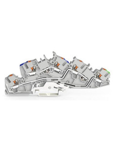 Wago Редова клема N/L/PE СИВА 4мм2 с бутон БЕЗВИНТОВА серия TOPJOB® S - 2205-7646 - Цена | LEDs4economy