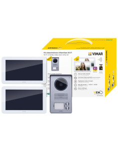 VIMAR K40946 Двуфамилен видеодомофонен комплект, Wi-Fi 7'' hands-free touch screen LCD дисплей, О.М. - Цена | LEDs4economy 2
