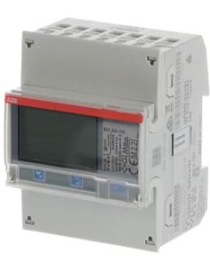 ABB Трифазен електромер за ИНДИРЕКТНО мерене на ел. енергия B24, M-bus, 4 тарифи, тов. график, за DIN монтаж 4 мод, MID - 2CMA1  2