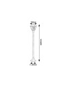 Rabalux Paravento Външни стоящи лампи IP44 E27 1x MAX 40W K 7150 - 15