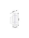 Rabalux Phoenix Външно стенно осветление IP54 GU10 2X MAX 10W K 8119 - 7