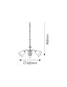 Rabalux Rafaella Полилеи IP20 E14 3x MAX 40W K 7233 - 5