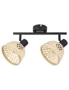 Rabalux Rattan Спот осветление IP20 E14 2x MAX 15W 3134 - Цена | LEDs4economy