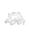 Rabalux Rogelio Плафон IP20 GU10 4X MAX 5W K 73026 - 11