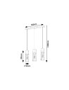 Rabalux Ronno Висящи осветителни тела IP20 E27 3x MAX 25W K 72053 - 15