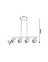 Rabalux Rotem Висящи осветителни тела IP20 E14 4x MAX 40W 3300 - 7