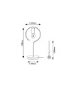 Rabalux Rufin Настолни лампи IP20 E27 1x MAX 40W 3220 - 7