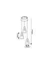 Rabalux Salvatore Висящи осветителни тела IP20 E27 3x MAX 40W K 72213 - 10