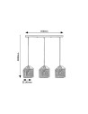 Rabalux Samilo Висящи осветителни тела IP20 E27 3x MAX 40W K 72219 - 13