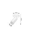 Rabalux Senobia Плафон IP20 GU10 1x MAX 35W K 73033 - 11