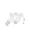Rabalux Senobia Плафон IP20 GU10 2x MAX 35W K 73034 - 13