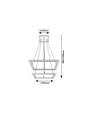 Rabalux Sidona Висящи осветителни тела IP20 LED 48W 3000 72243 - 11