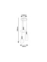 Rabalux Sinopia Висящи осветителни тела IP20 E27 3x MAX 60W 5225 - 6