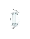 Rabalux Sintra Външно стенно осветление IP44 GU10 2x MAX 25W K 7956 - 7