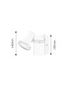 Rabalux Steve Осветление за баня IP44 GU10 1x MAX 15W 5497 - 5