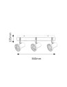 Rabalux Steve Осветление за баня IP44 GU10 3x MAX 15W 5499 - 7