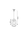 Rabalux Svens Висящи осветителни тела IP20 E27 1x MAX 60W K 72034 - 14