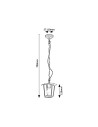 Rabalux Taverna Външни пендели IP44 E27 1x MAX 15W K 7130 - 7