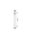 Rabalux Teplice Външни стоящи лампи IP44 E27 1x MAX 12W K 7159 - 11