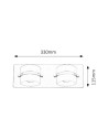 Rabalux Tony Осветление за баня IP44 LED 2x 5W 5490 - 8