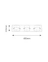 Rabalux Tony Осветление за баня IP44 LED 3x 5W 5491 - 5