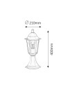 Rabalux Velence Външни стоящи лампи IP43 E27 1x MAX 60W K 8205 - 5