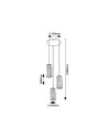 Rabalux Veness Висящи осветителни тела IP20 E27 3x MAX 40W K 72255 - 7